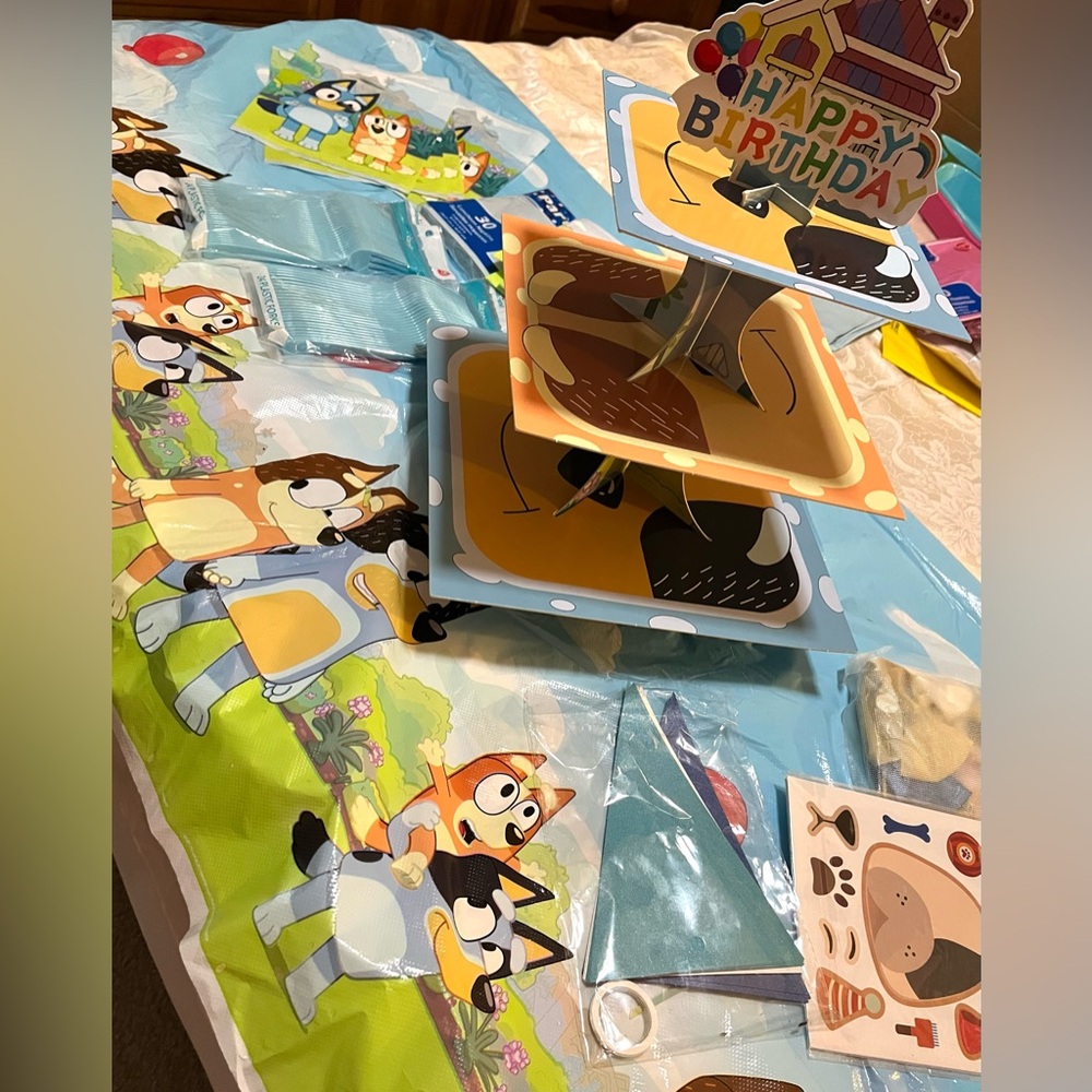 Bluey Happy Birthday Party Supplies